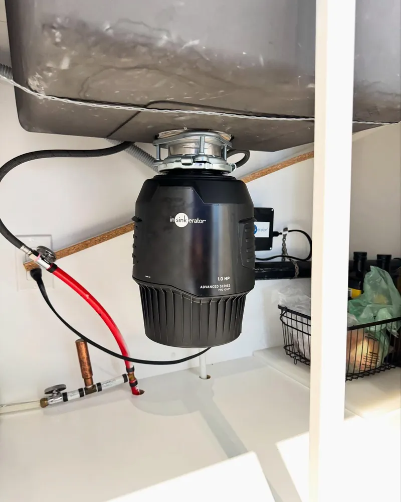 Garburator (garbage disposal) installation